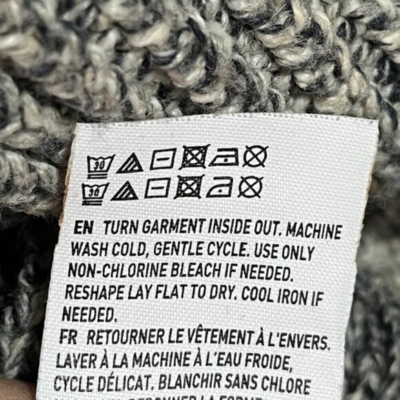 American Eagle Shawl Collar Knit Cardigan – Grey & Black – Size L - Picture 12 of 13